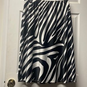 WMN size 14 Alfani Zebra print skirt